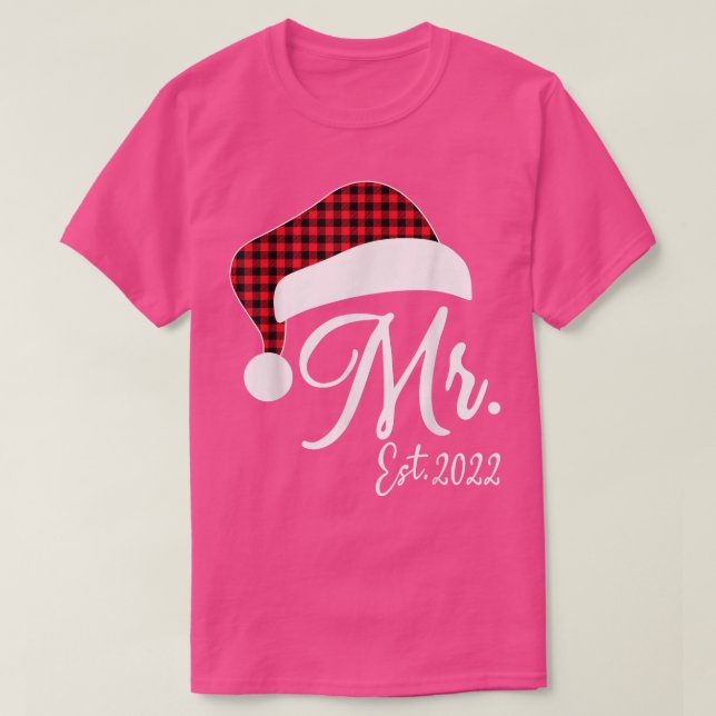 Mr Claus & Mrs Claus Est T-Shirt (Design Front)