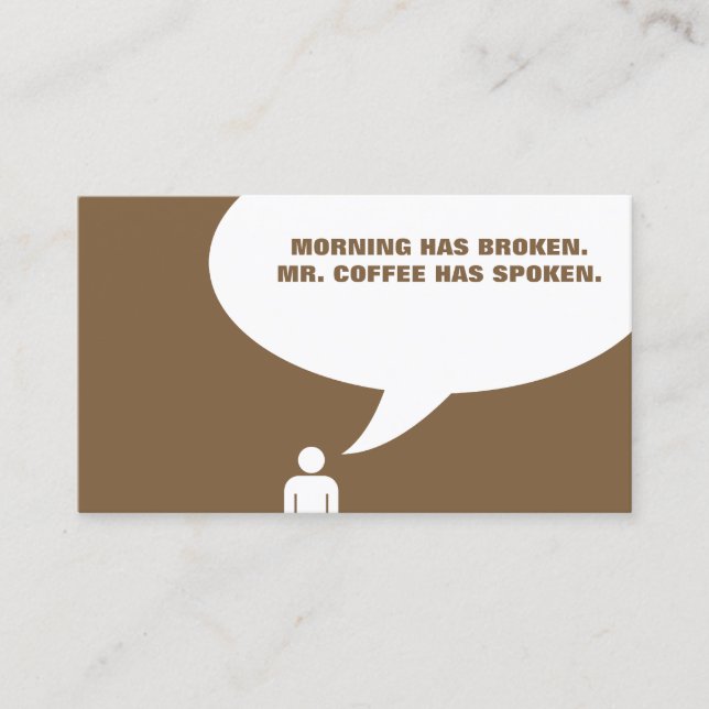 mr coffee punch card (Front)