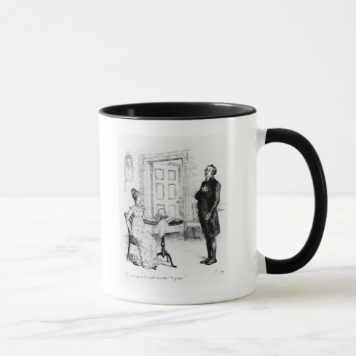 Mr Collins and Elizabeth Mug