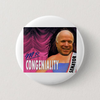 Mr Congeniality Pinback Button