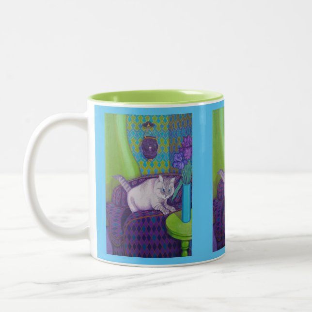 "Mr. Cookie Two-Tone Mug, 11 oz Coffee Mug (Left)