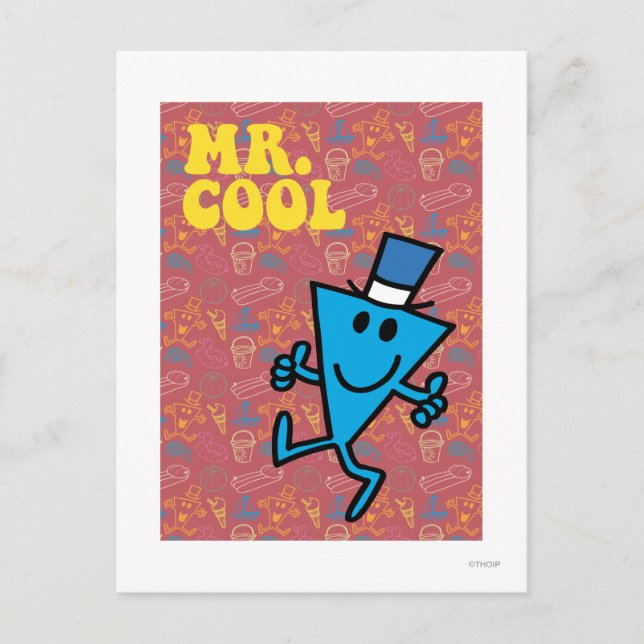 Mr. Cool | Colorful Background Postcard (Front)