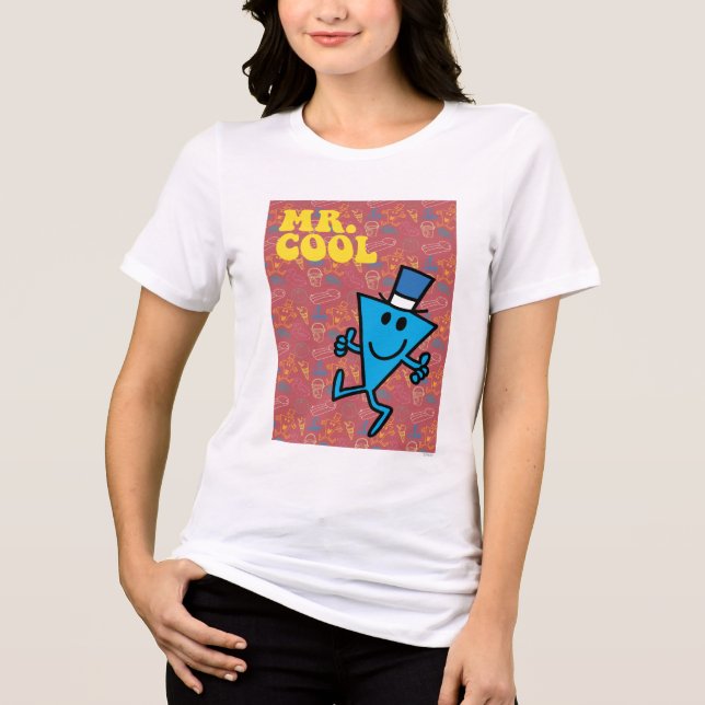 Mr. Cool | Colorful Background Tri-Blend Shirt (Front)