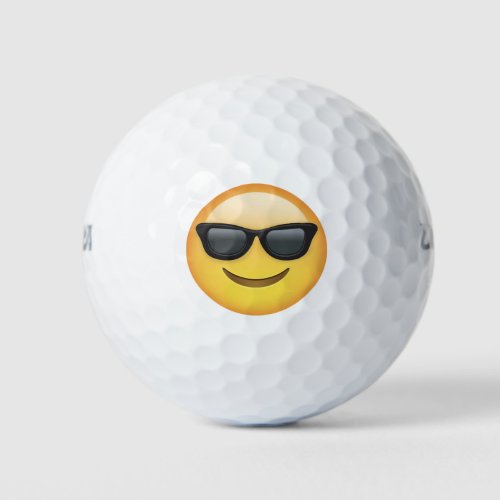 Mr Cool Emoji Golf Balls