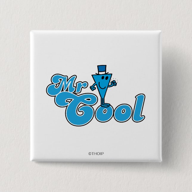 Mr. Cool | Happy Fist Pump Pinback Button (Front)