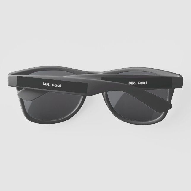 MR.Cool Printed Text Stylish Party Supplies Favors Sunglasses (Back)