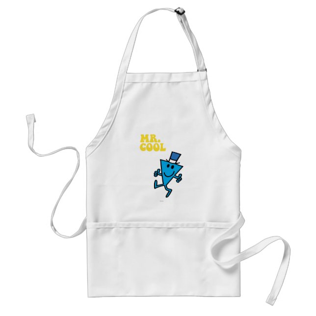 Mr. Cool | Yellow Lettering Adult Apron (Front)