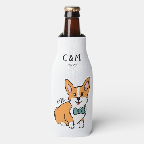 Mr Corgi Newly Weds Bottle Cooler