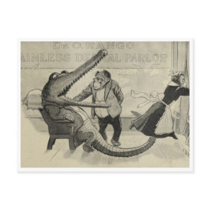 "Mr. Crocodile at the Dentist" Postcard