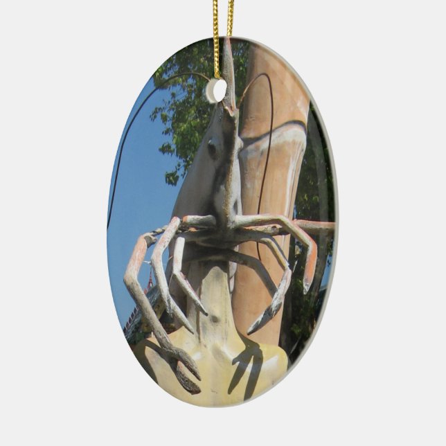 Mr Crustacean AKA Lobster Head ... Buddhist Hell Ceramic Ornament (Left)