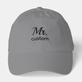 Mr Custom – Personalized Name Cap for Men | Clean 
