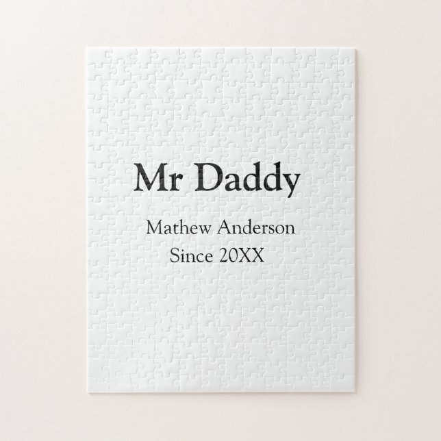 Mr Daddy since add year name parents father name g Jigsaw Puzzle (Vertical)