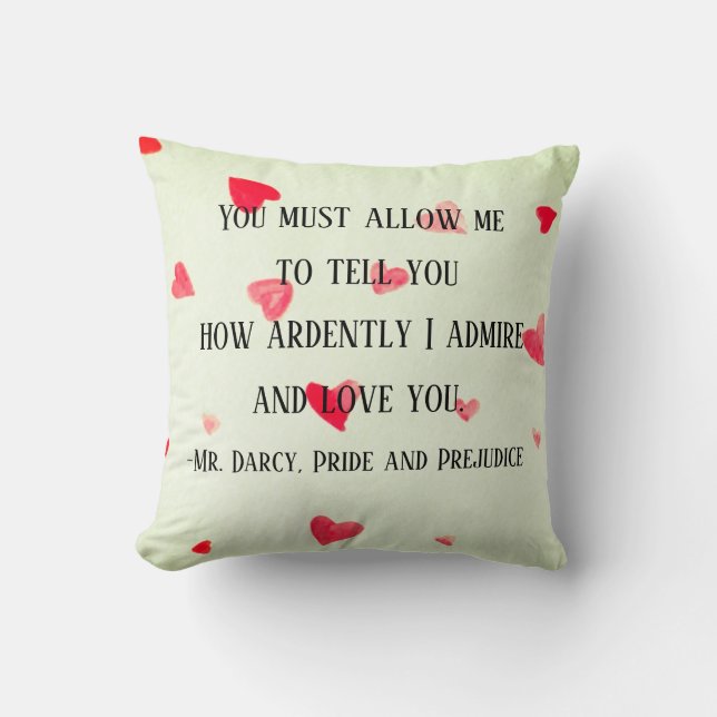 Mr. Darcy Pillow (Front)