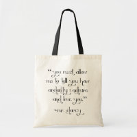 Mr. Darcy's Proposal tote bag Pride and Prejudice