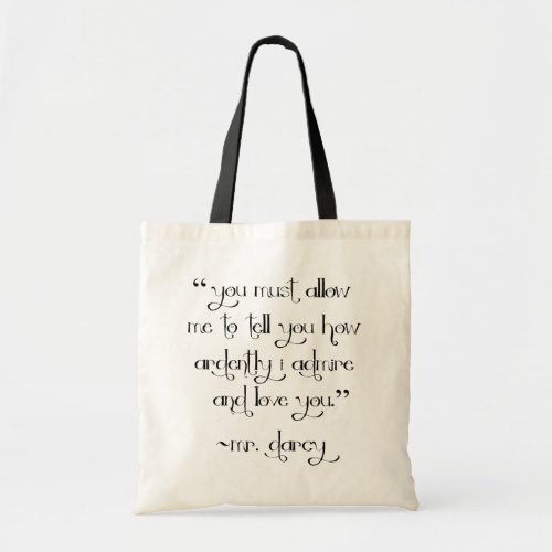 Mr Darcys Proposal tote bag Pride and Prejudice