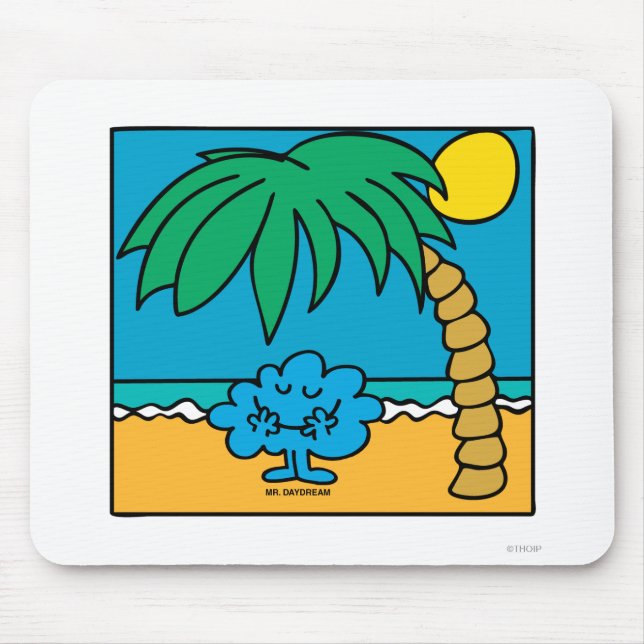 Mr. Daydream Beach Scene Mouse Pad (Front)