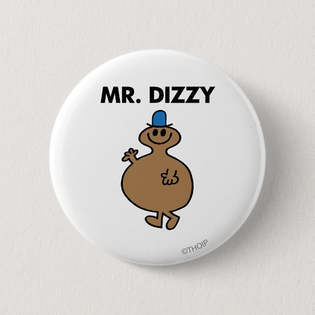 Mr. Dizzy | Classic Pose Pinback Button (Front)