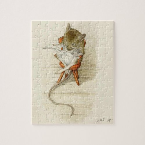 Mr Dormouse Reading the Newspaper Jigsaw Puzzle