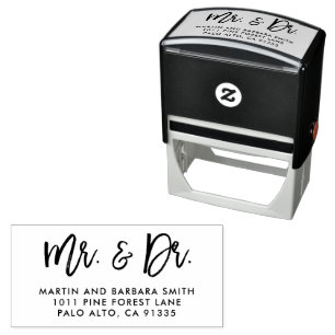 Mr. & Dr. Newlyweds Stationery Self-inking Stamp