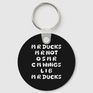 Mr Ducks Mr Not Osar Cm Wings Funny Duck  Keychain