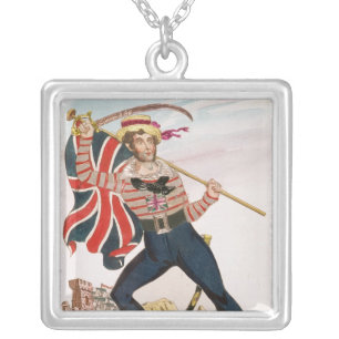 Mr E.F. Saville as 'Union Jack Silver Plated Necklace