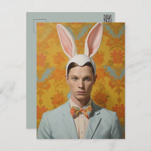 Mr Easter Bunny Postcard