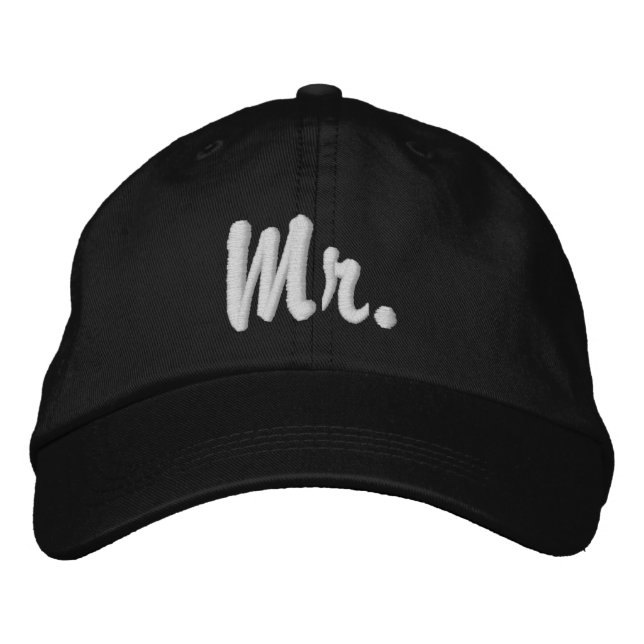 Mr. Embroidered Baseball Cap (Front)