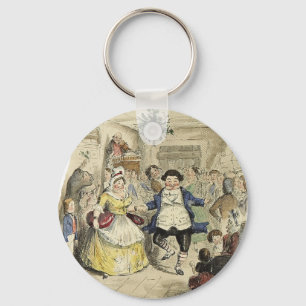 Mr. Fezziwig's Ball, A Christmas Carol Keychain