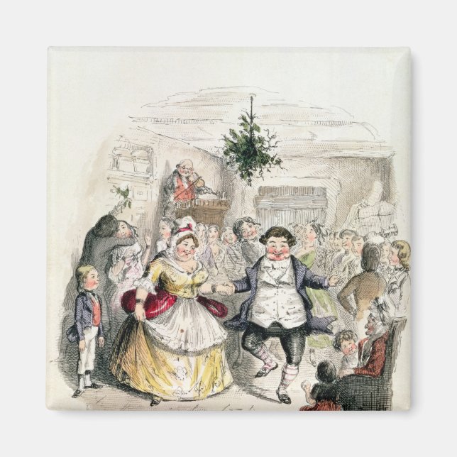 Mr Fezziwig's Ball, from 'A Christmas Carol' Magnet (Front)