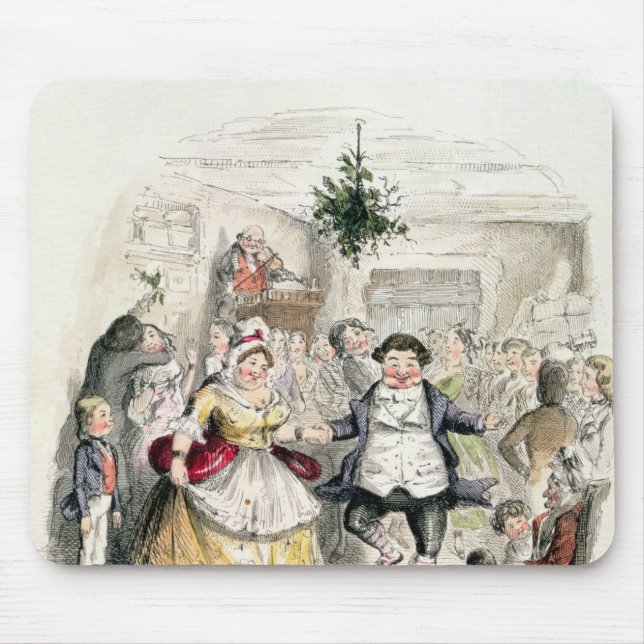 Mr Fezziwig's Ball, from 'A Christmas Carol' Mouse Pad (Front)
