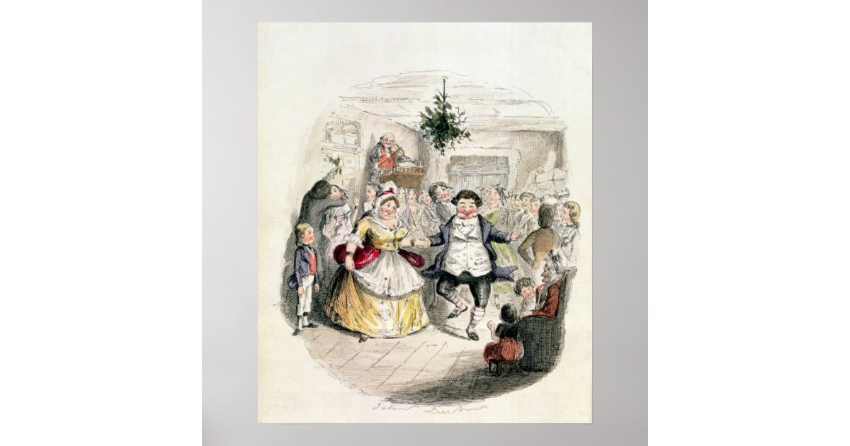 Mr Fezziwig's Ball, from 'A Christmas Carol' Poster  Zazzle