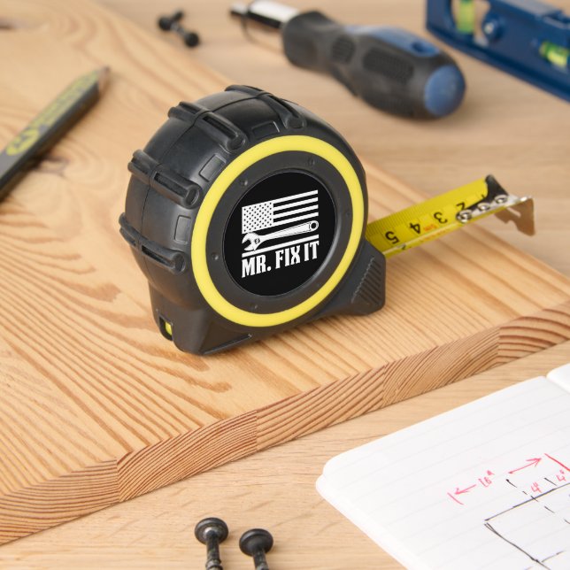 MR. Fix It American Flag Tape Measure (Woodwork)