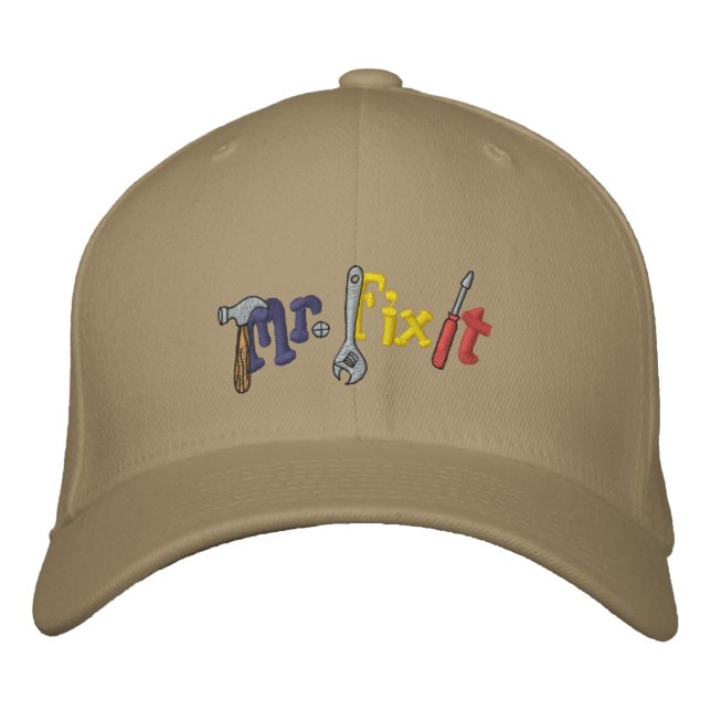 Mr Fix It Embroidered Baseball Hat (Front)