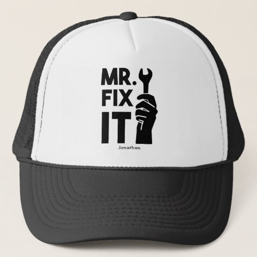 Mr Fix It Handyman Personalized Trucker Hat