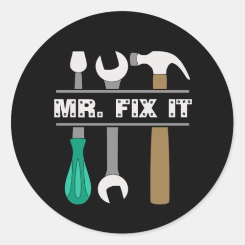 Mr Fix It Mens Tools Sticker