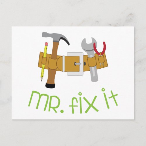 Mr Fix It Postcard