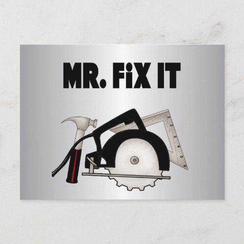 Mr Fix It Postcard