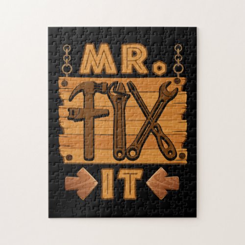 Mr Fix It Proud Handyman Repairman Dad Jigsaw Puzzle