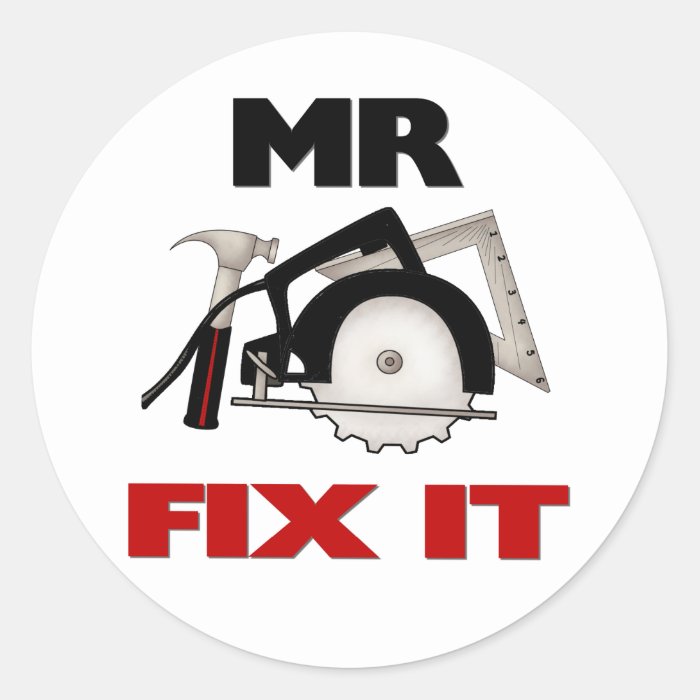 Mr Fix It Stickers