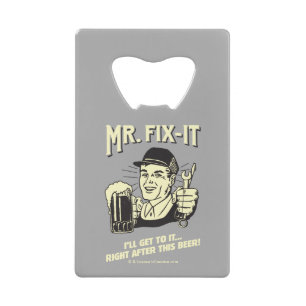 Mr. Fixit: After this Beer Credit Card Bottle Opener