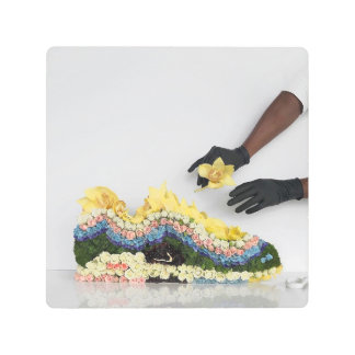 mr flower fantastic metal print