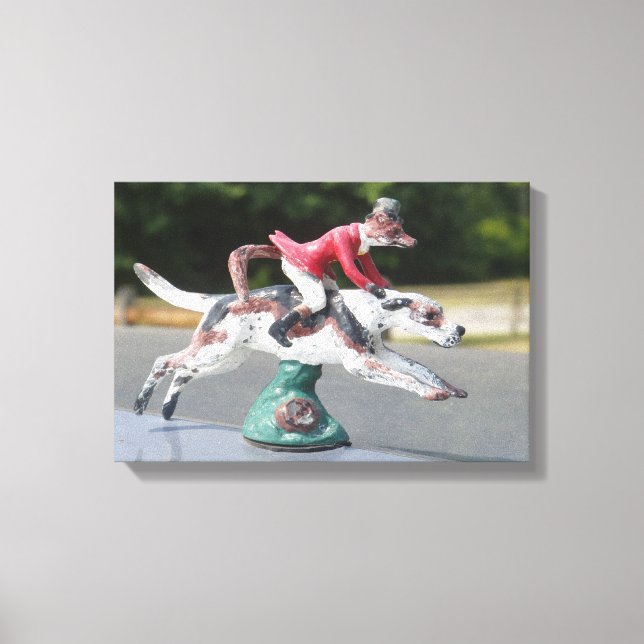 Mr Fox Foxhunting Canvas Print (Front)