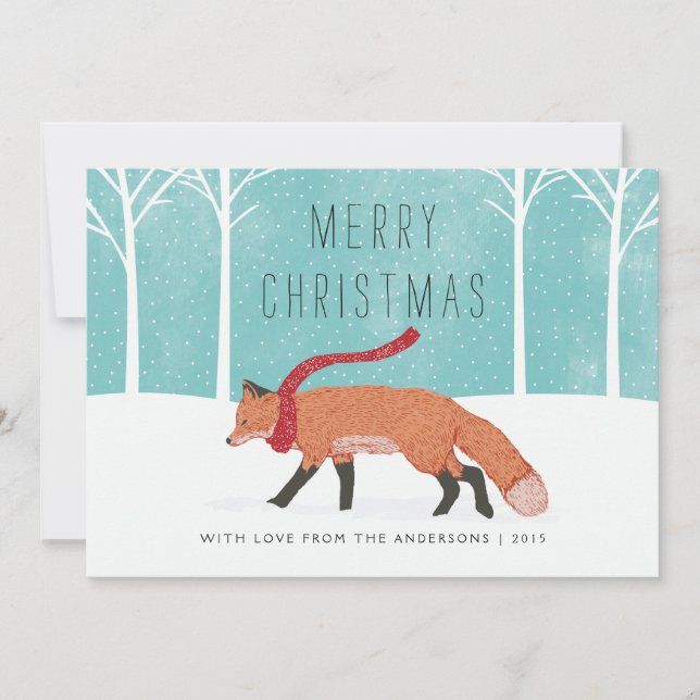 Mr. Fox Holiday Card (Front)