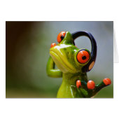 Mr. Frog with Headphones (Front Horizontal)