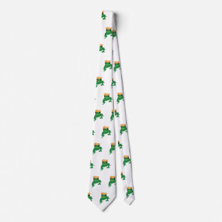 Mr Frogster Green Frog Art Neck Tie
