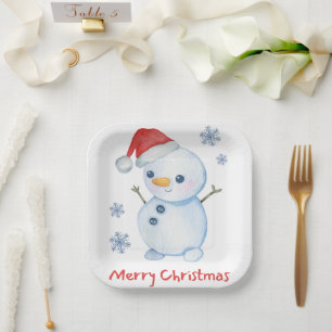 Mr. Frosty Paper Plates