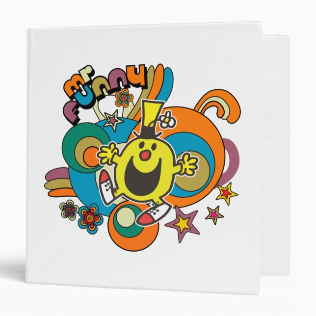 Mr. Funny | Colorful Stars & Swirls Binder (Front/Inside)