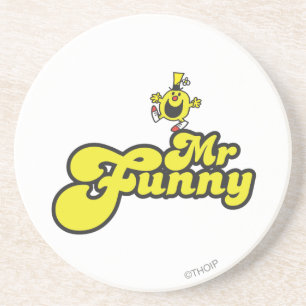 Mr. Funny Dancing On His Name Sandstone Coaster