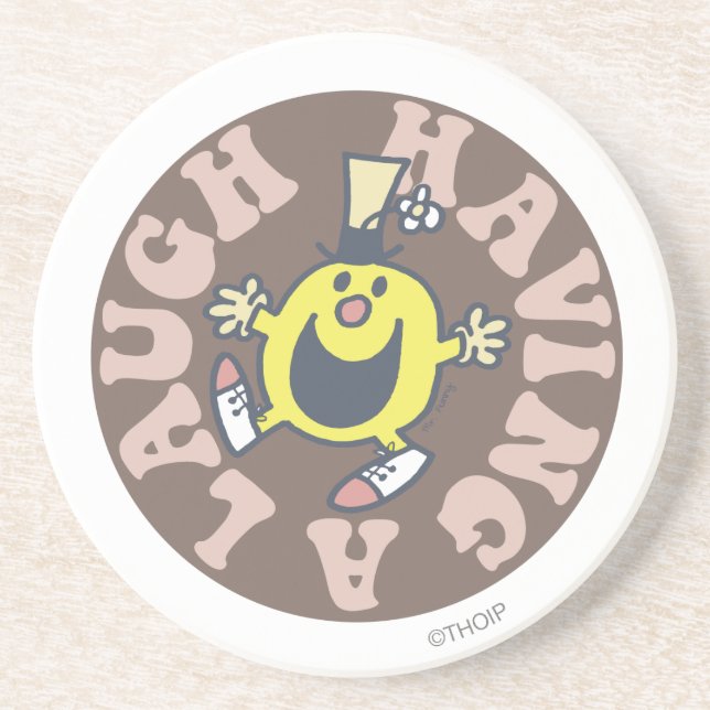 Mr. Funny Having A Laugh Drink Coaster (Front)