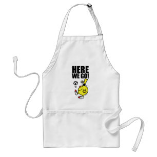 Mr. Funny Juggling A Soccer Ball Adult Apron
